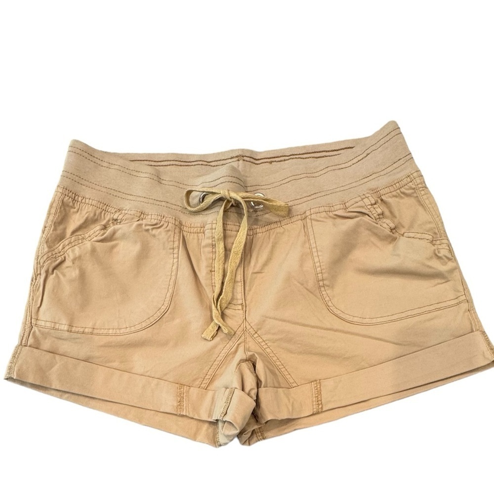 Planet Motherhood Size Large Maternity Shorts w/Drawstring & Underbelly Panel - Picture 2 of 5